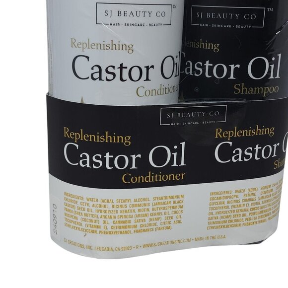Beauty Untouched Replenishing Castor Oil Shampoo and Conditioner JUMBO SIZE 32oz - Picture 4 of 5